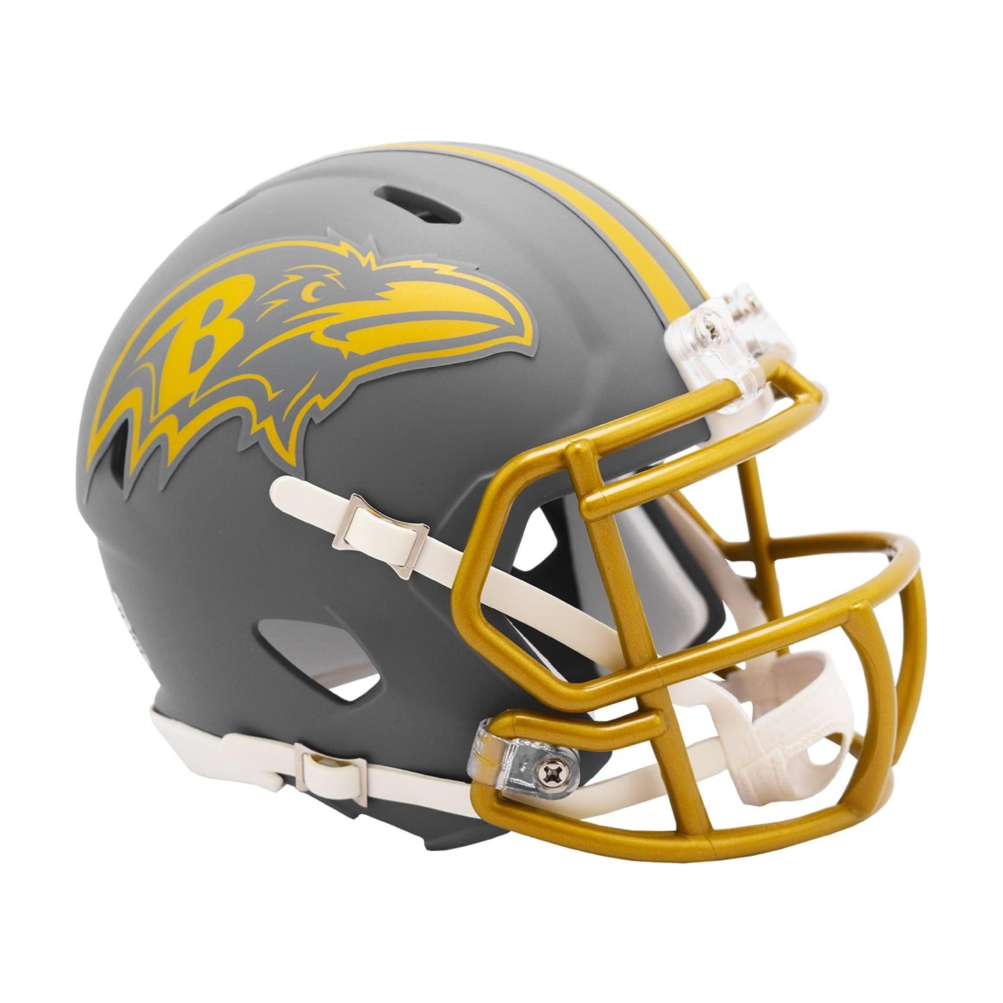 Baltimore Ravens SLATE Mini Football Helmet Riddell NFL