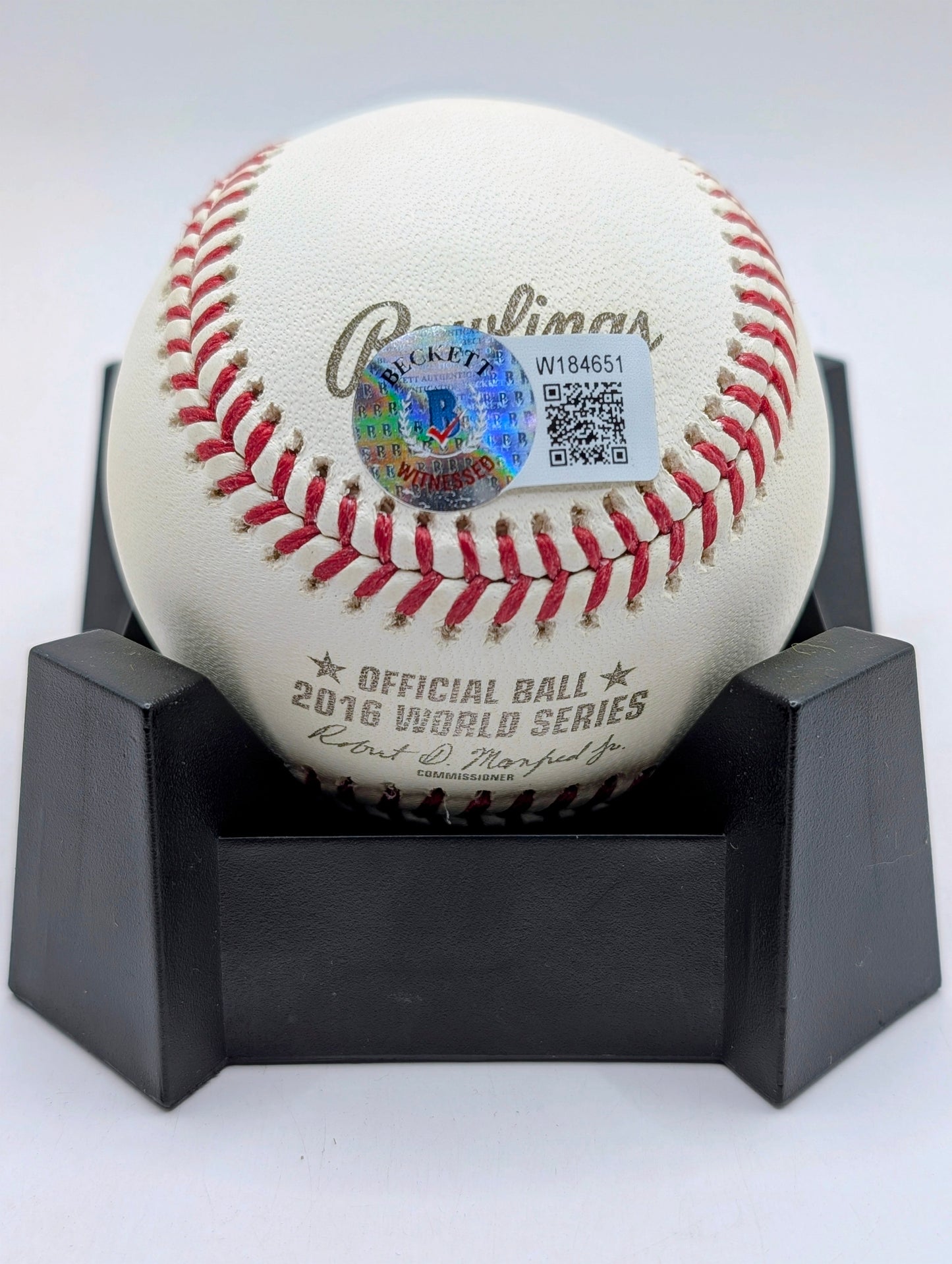 David Ross Signed Official World Series Baseball - Beckett