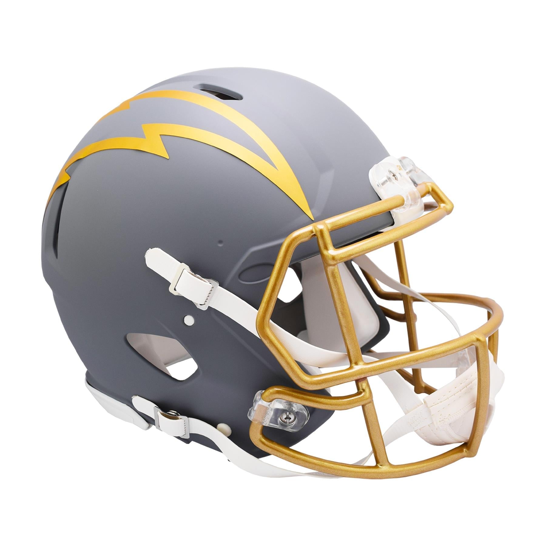 american football league helmets Los Angeles Chargers SLATE Full Size Authentic Football Helmet – Sports Vault Shop