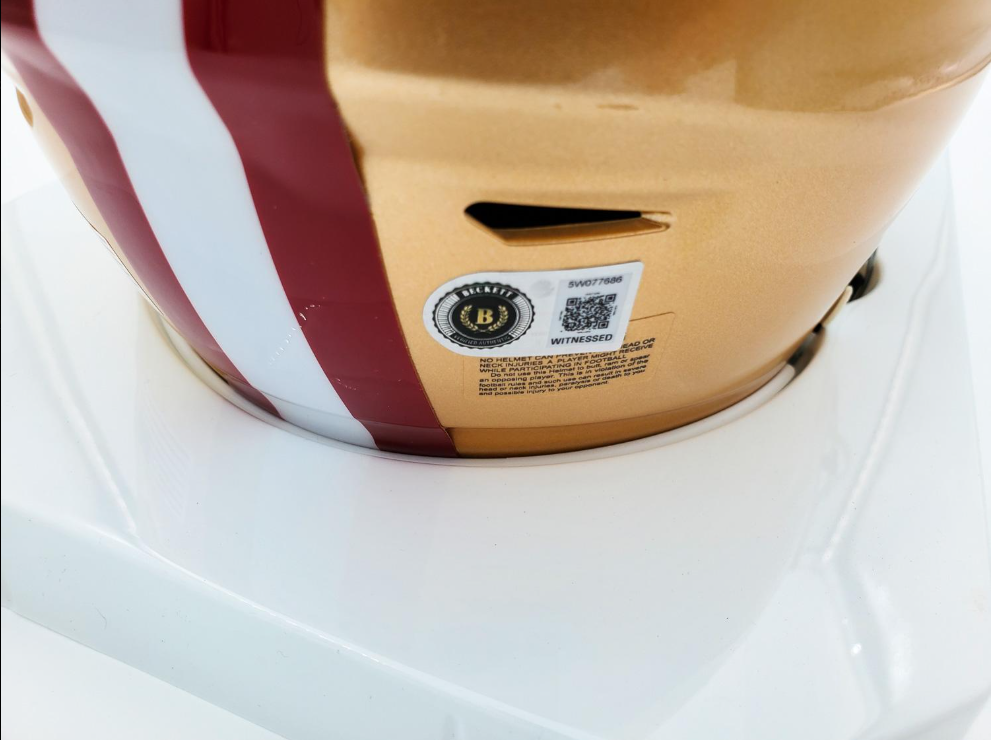 Brock Purdy Signed 49ers Mid-Size MIDI Speedflex Helmet w/ Visor - Beckett
