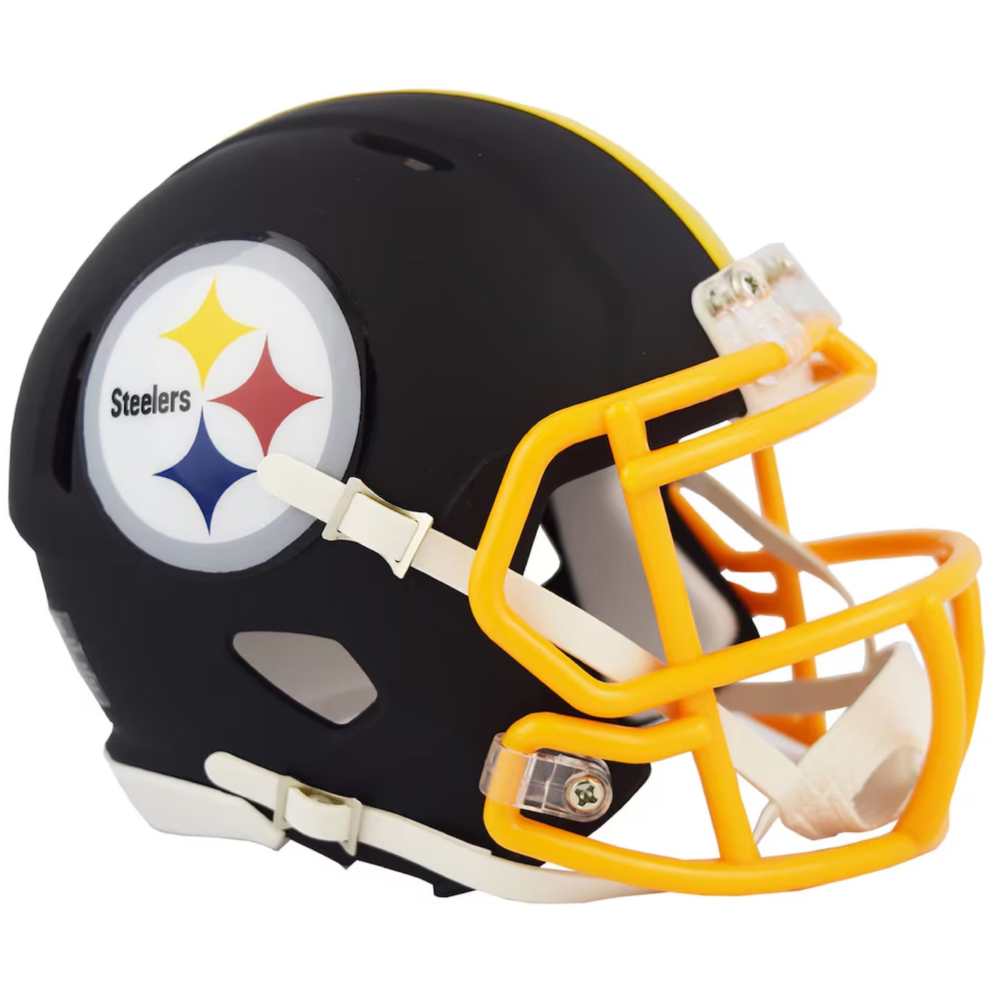 Pittsburgh Steelers Flat Black Collection Mini Football Helmet