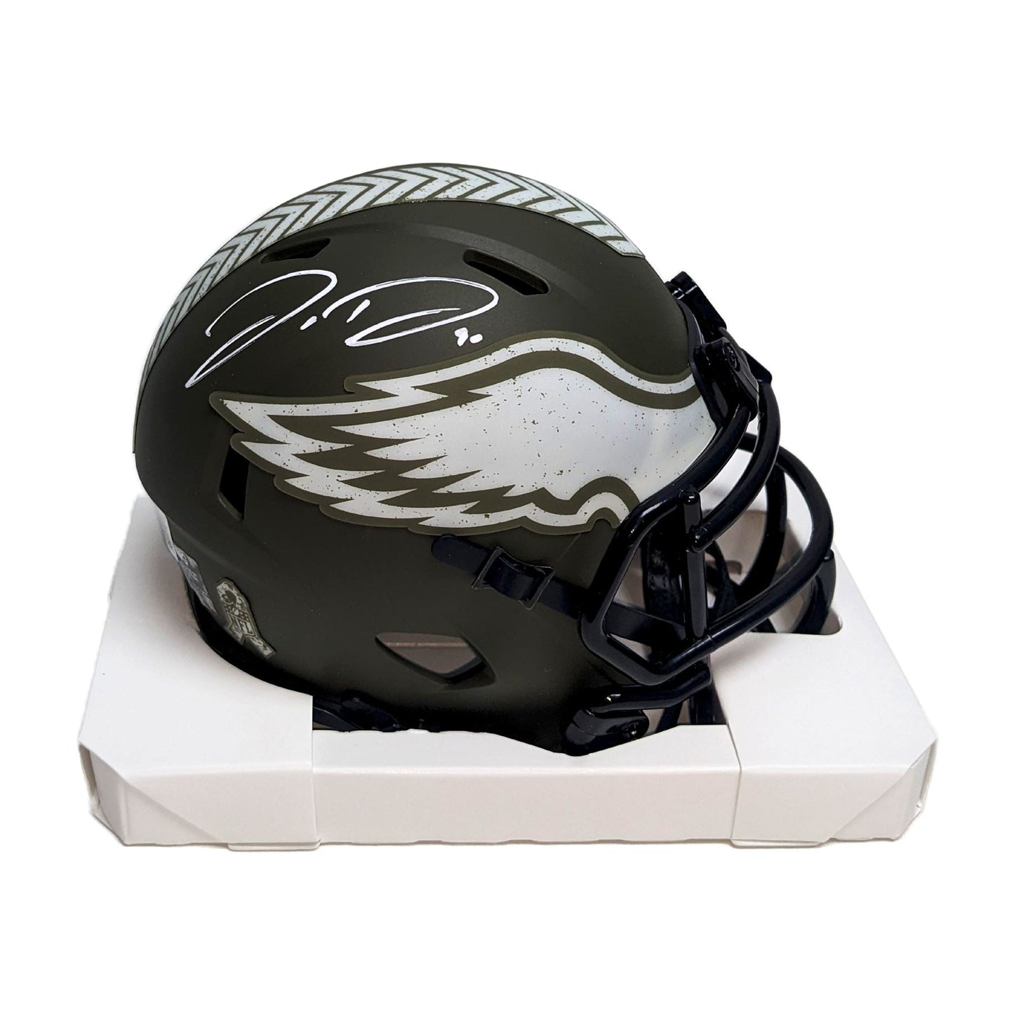 Jordan Davis Signed Authentic Eagles Salute To Service NFL Mini Helmet