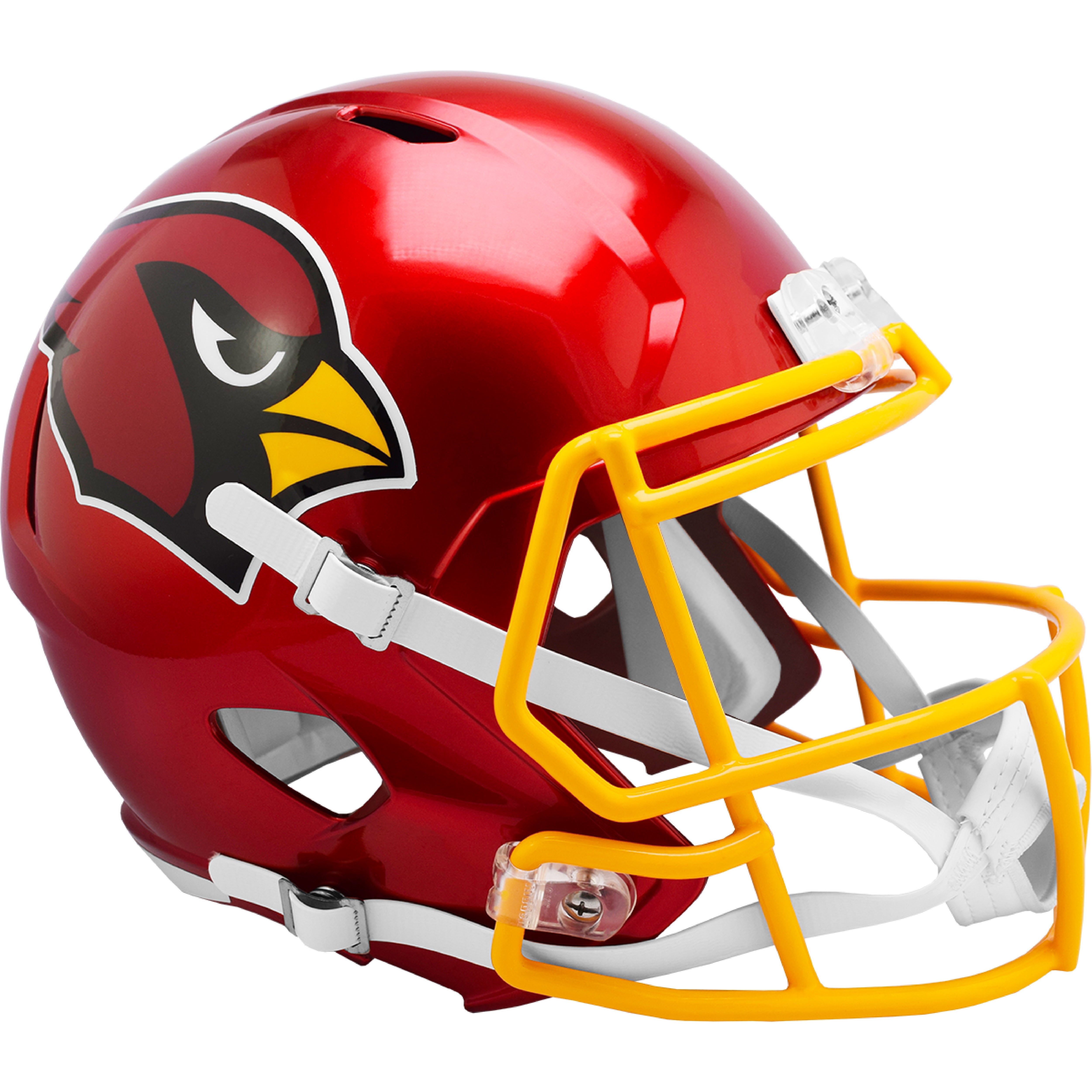 cardinals football helmet yellow Kurt Warner Signed F/S Flash Speed Helmet- Beckett W Hologra Super Sports Center field designs Arizona Cardinals On Field Alternate