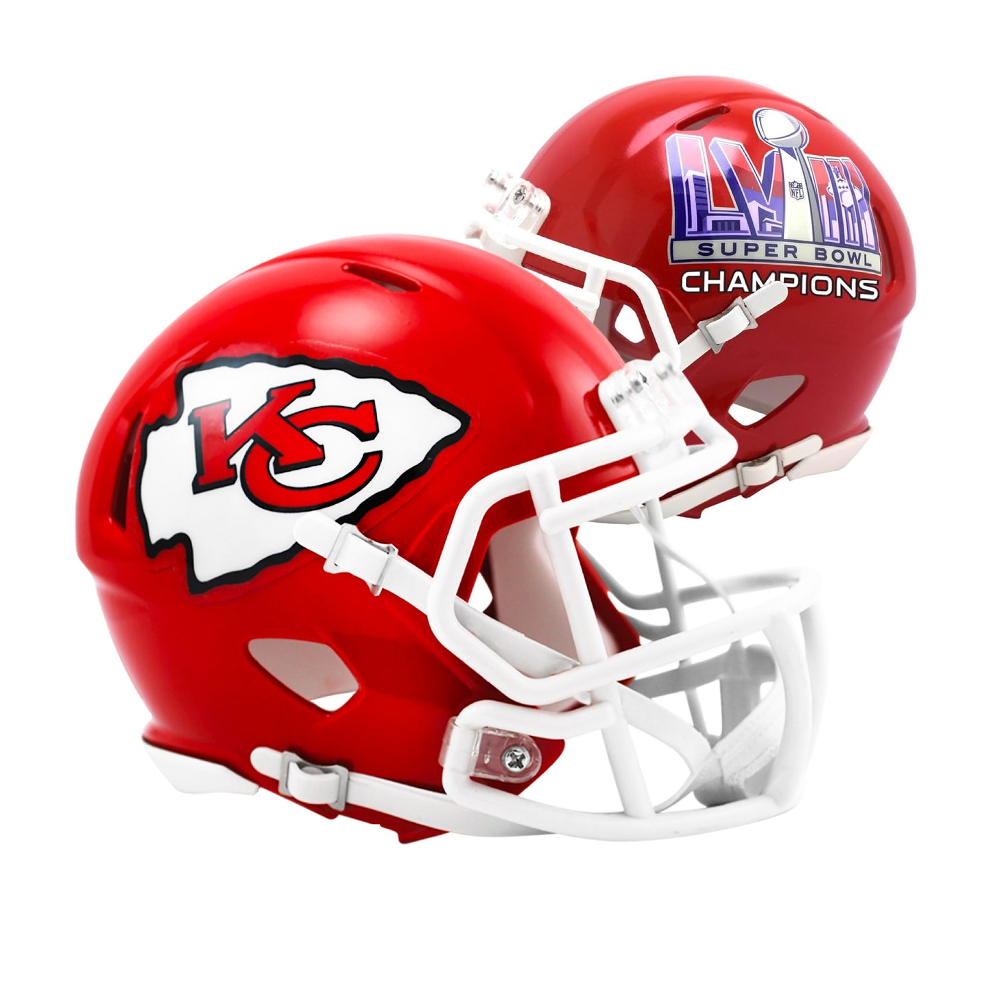 Kansas City Chiefs Super Bowl 58 Champs Riddell Speed Mini Football Helmet