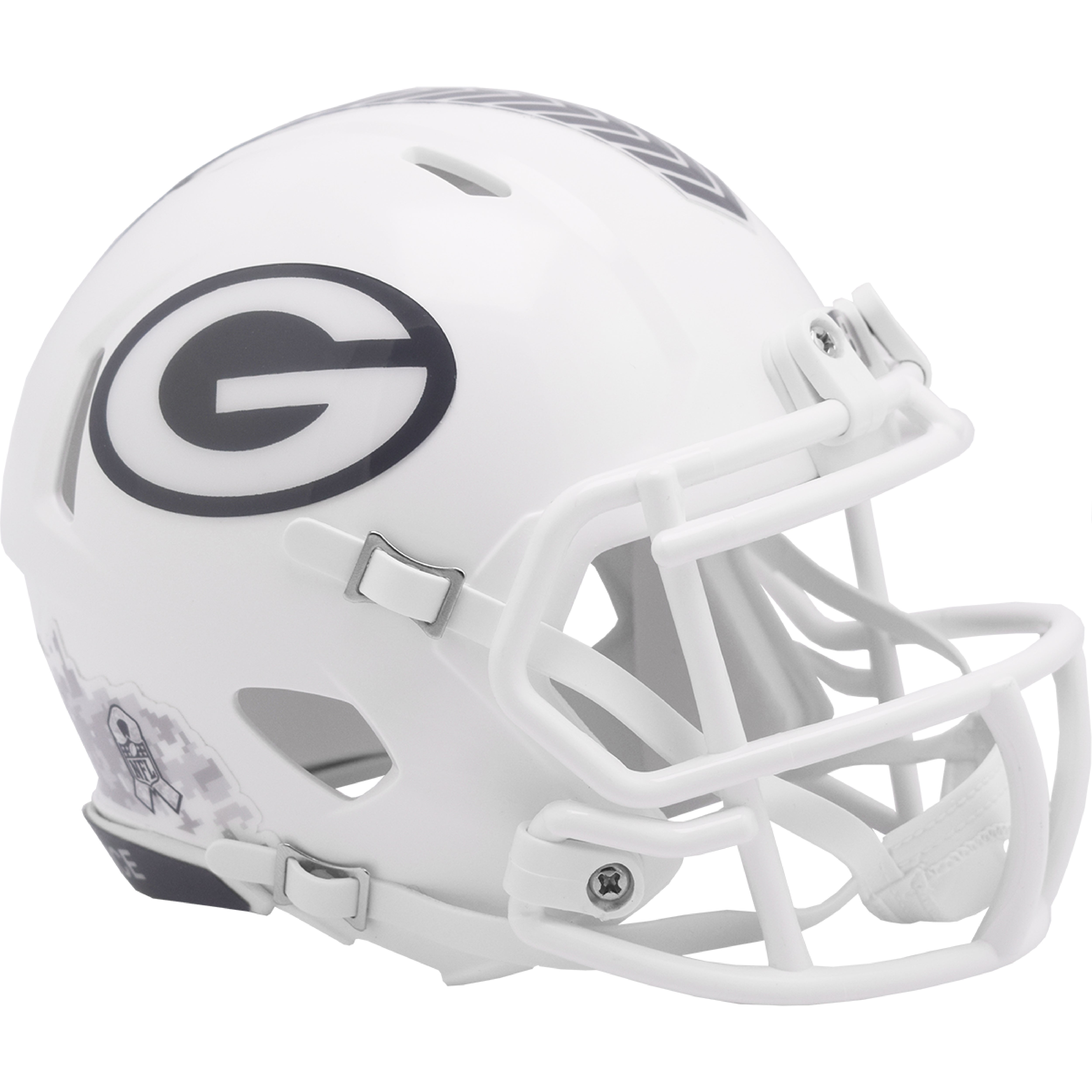 ac helmets football Riddell Green Bay Packers 2024 Salute to Service Speed Mini Helmet
