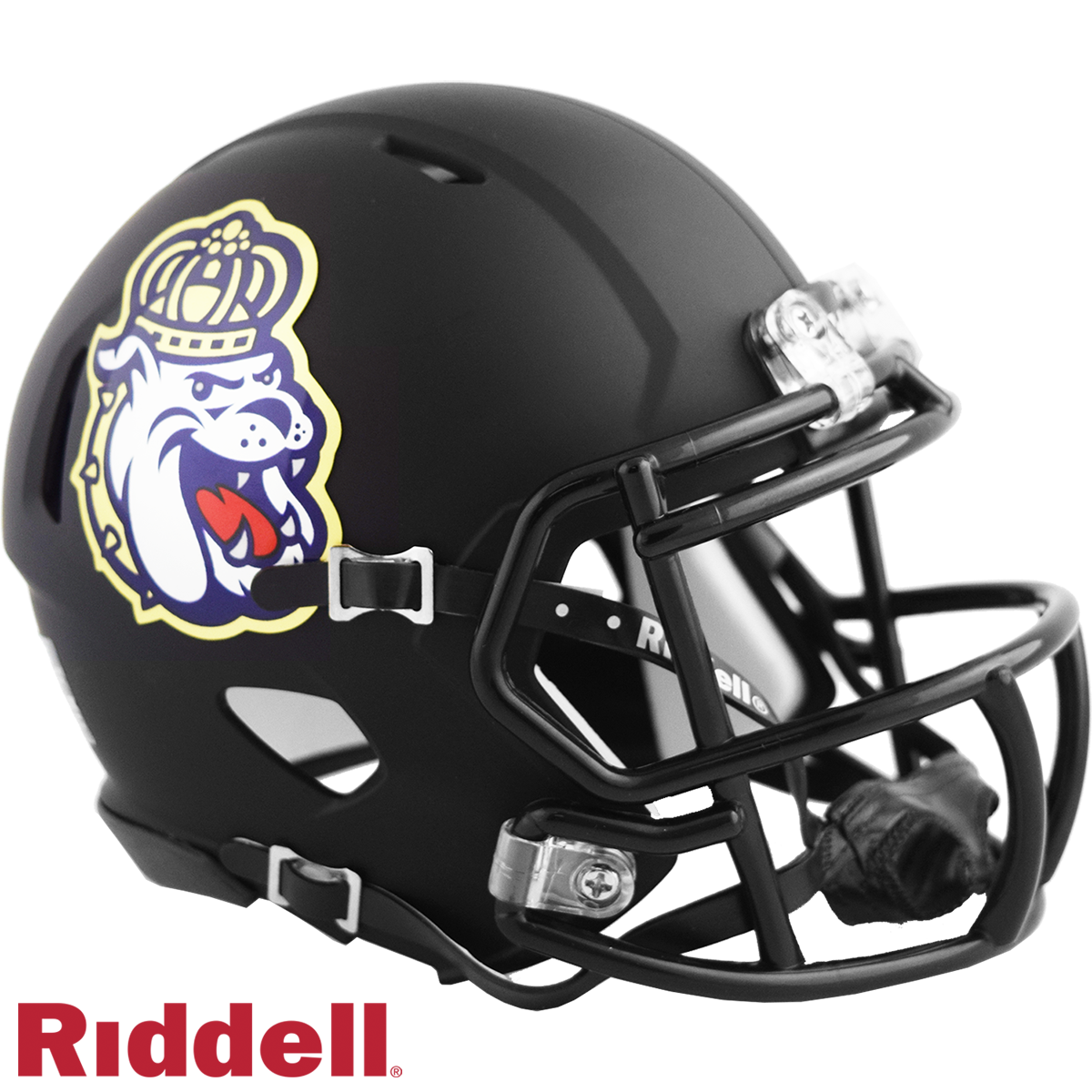 James Madison Dukes Black Mini Football Helmet #8055137