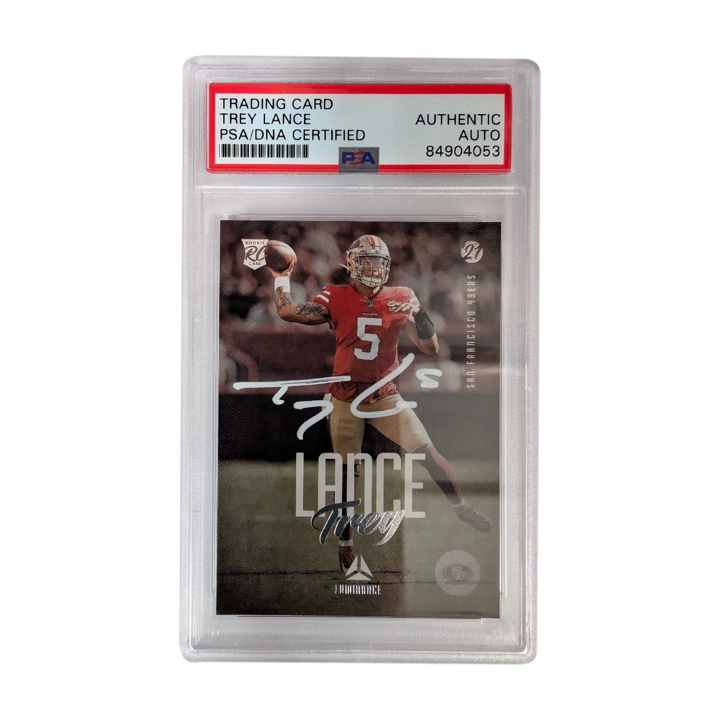 Trey Lance Signed Authentic PSA/DNA Auto San Francisco 49ers NFL