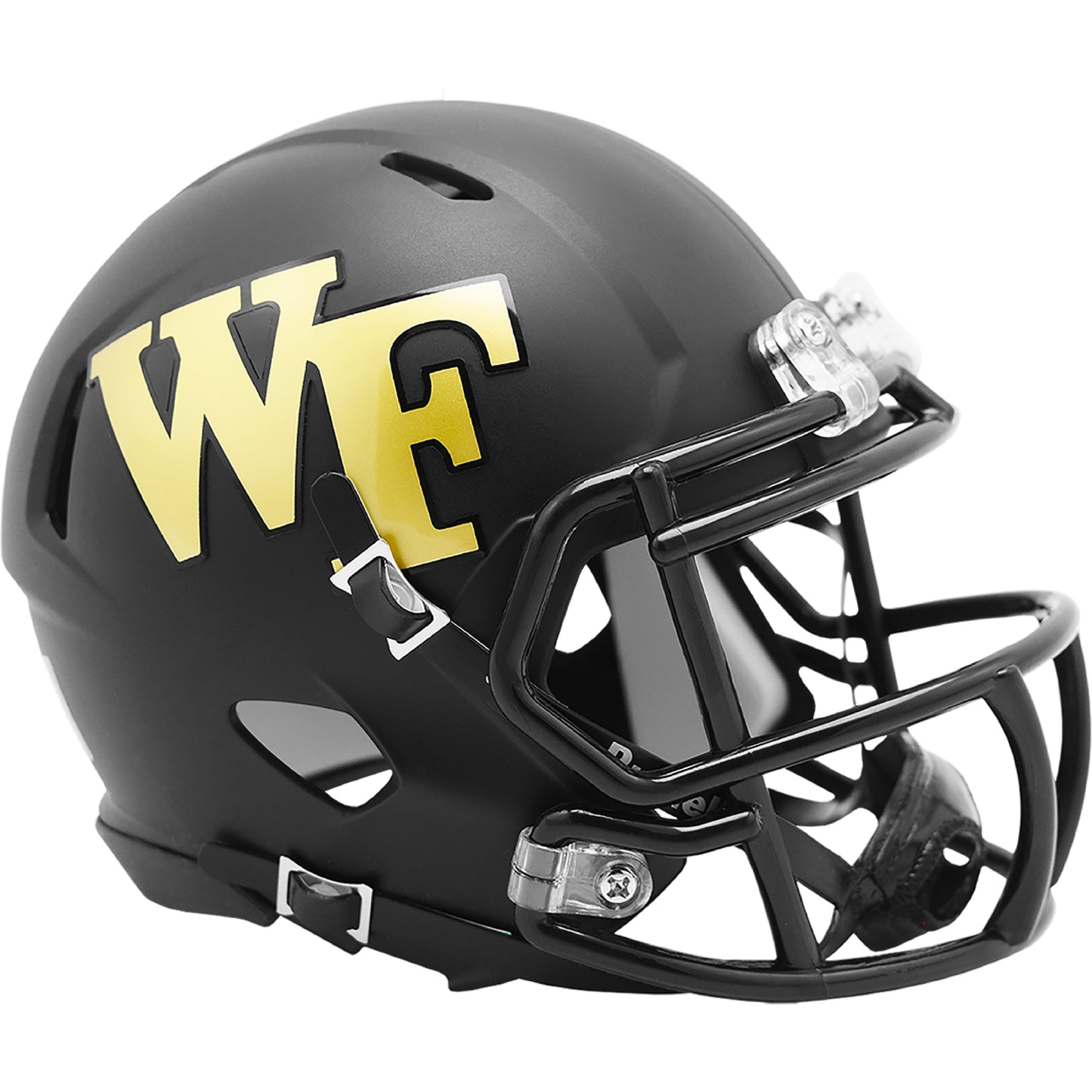 Wake Forest Demon Deacons Riddell Speed Matte Black Mini Football Helmet