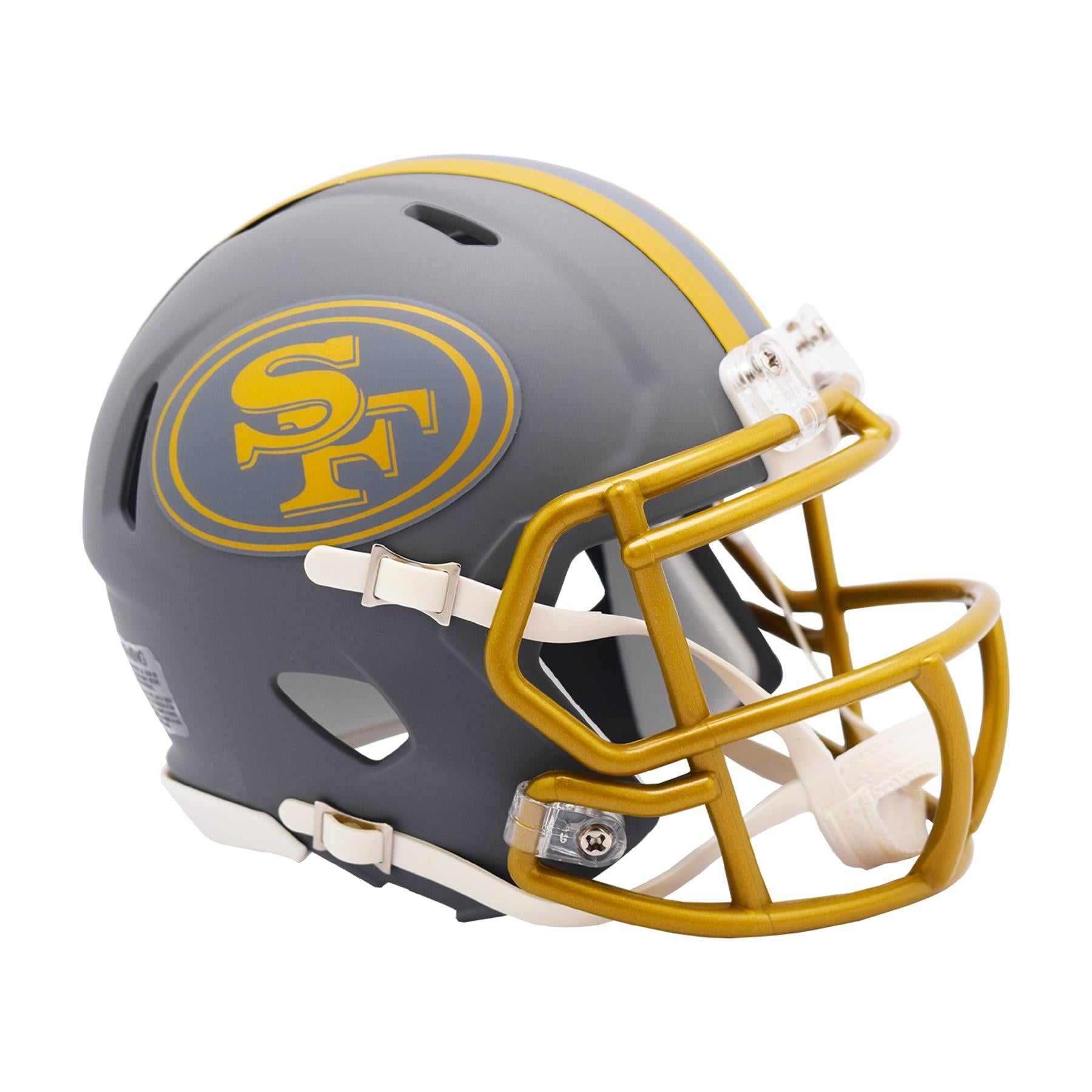 San Francisco 49ers SLATE Mini Football Helmet San Francisco 49ers SLATE Mini Football Helmet