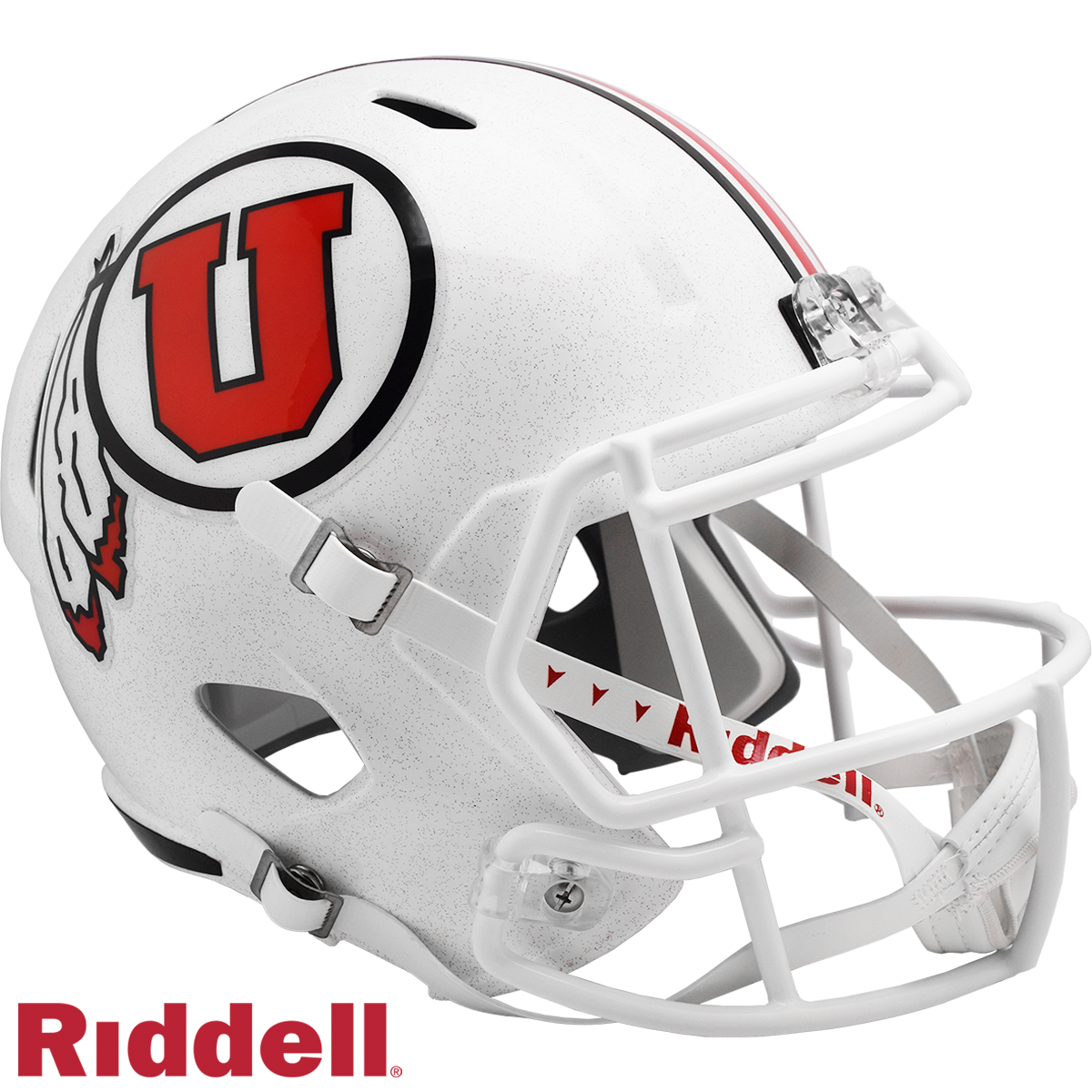 Utah Utes White Speed F/S Replica Football Helmet