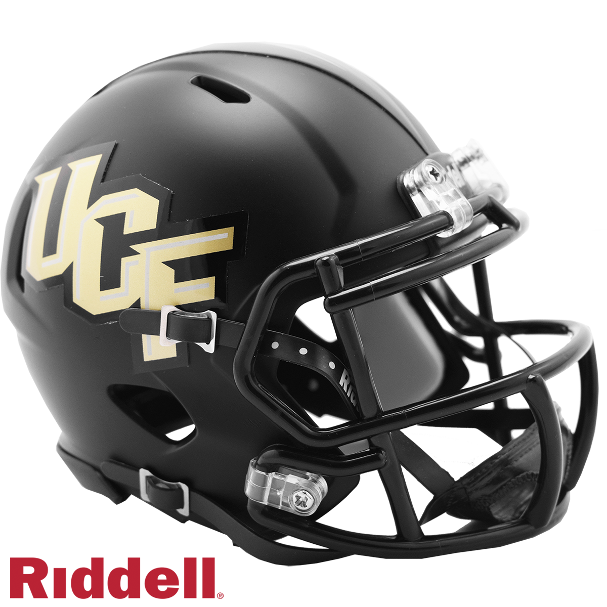 Central Florida Golden Knights Black Matte Finish Mini Football Helmet #8055