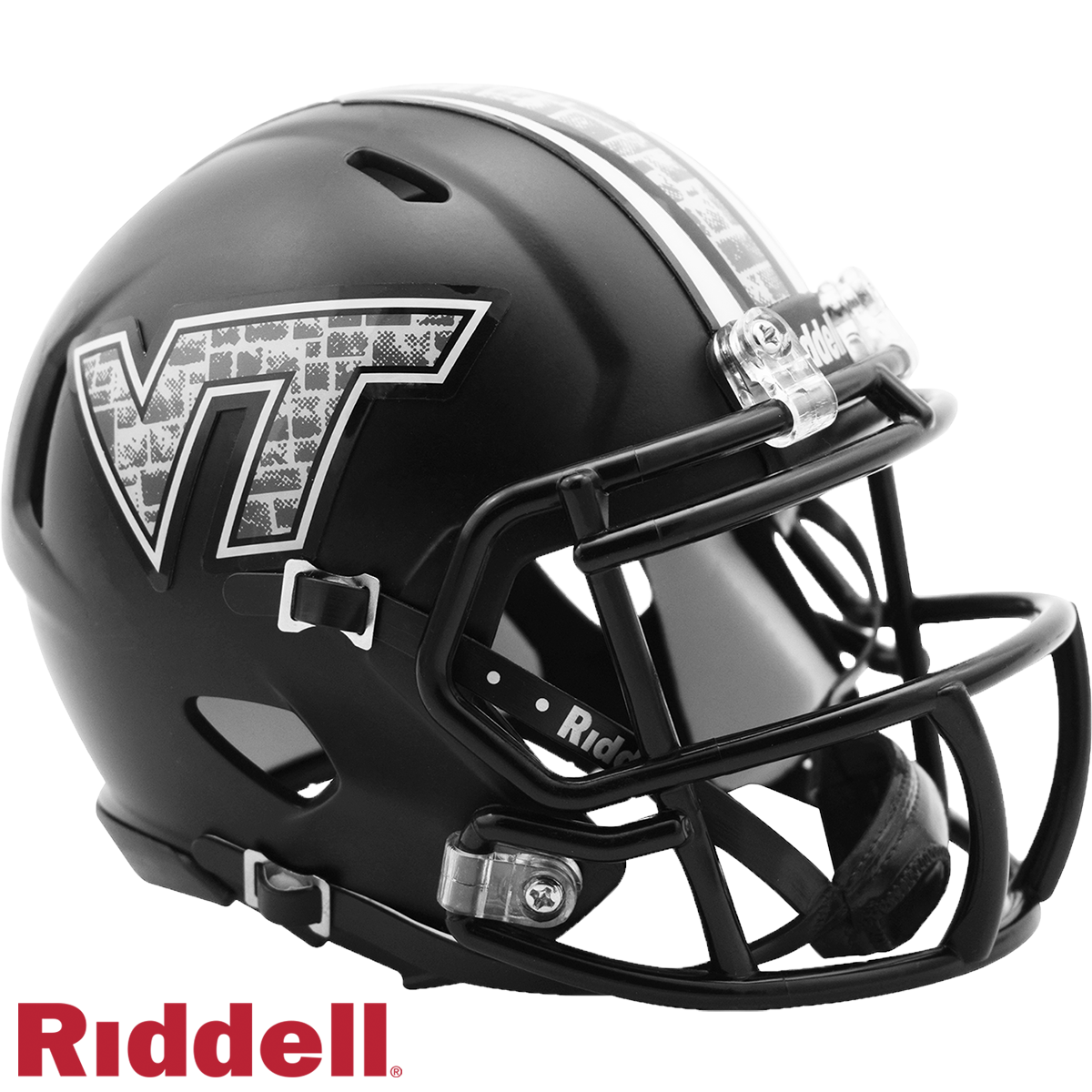 Virginia Tech Hokies Matte Black Mini Football Helmet #8053106