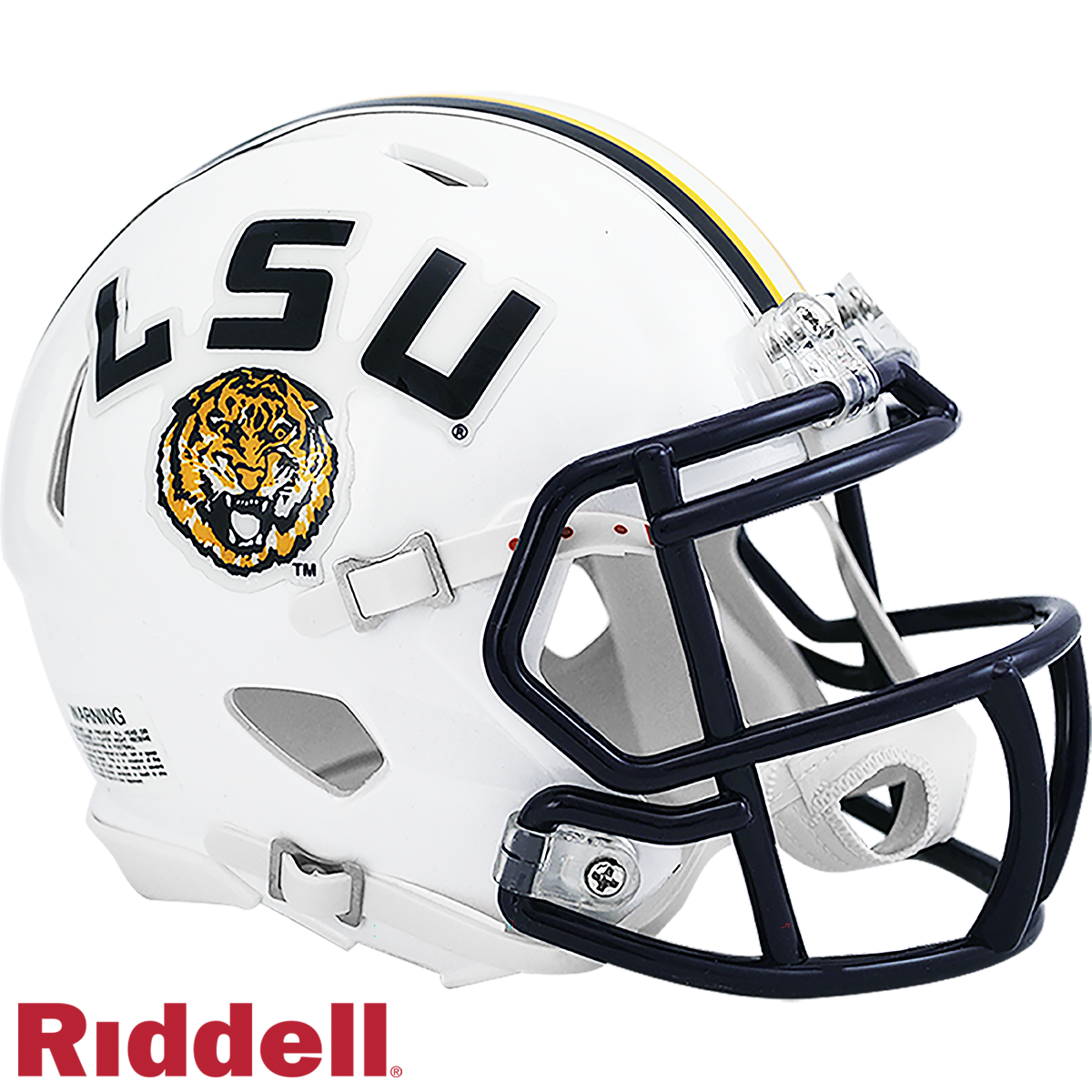 LSU Tigers White Mini Football Helmet