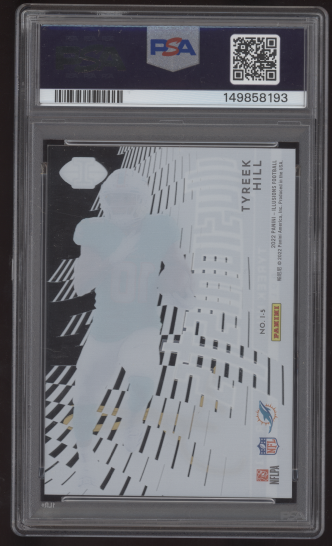 2022 Panini Illusions Tyreek Hill Illusionists #15 Gold Auto PSA 10 GEM AUTO 10