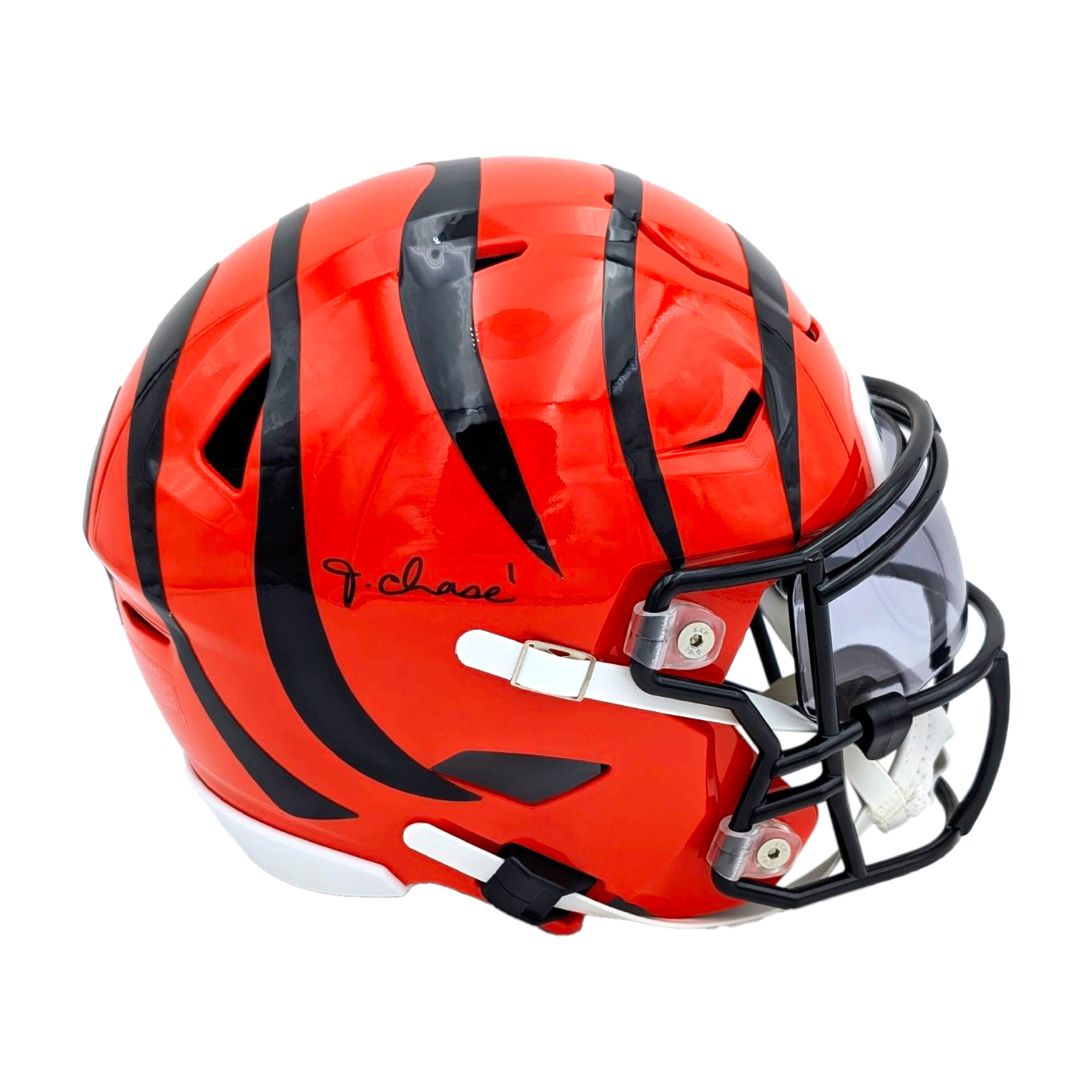 Ja'Marr Chase Signed Bengals Speedflex MIDI Helmet