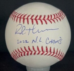 Rob Thomson Philadelphia Phillies Autographed Baseball Inscribed 2022 NL Champs