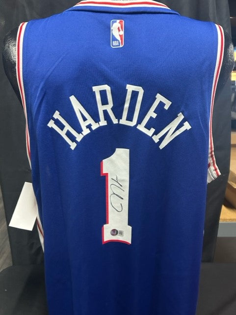 76ers James Harden Jersey Signed James Harden Philadelphia 76ers
