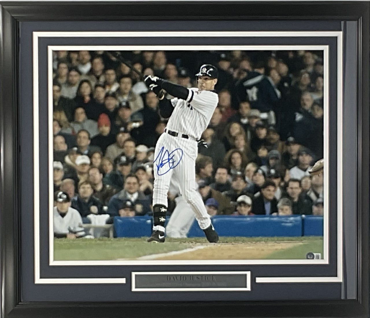David Justice New York Yankees Autographed 16x20 Photo Framed