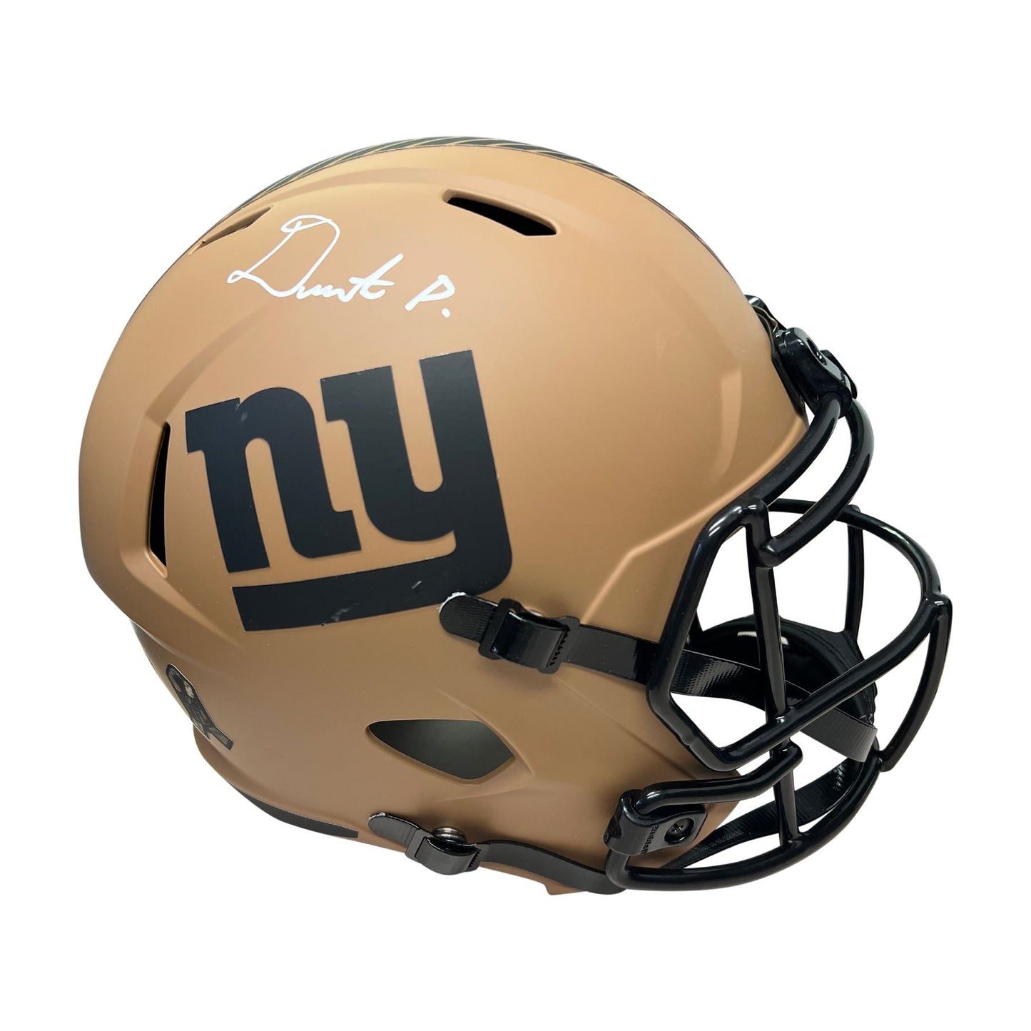 Deonte Banks Autographed 2023 Salute Replica Helmet - Beckett Auth