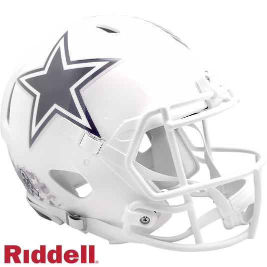 Dallas Cowboys 2024 Salute to Service Riddell Speed Authentic Football Helmet