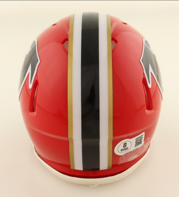 Bijan Robinson Signed Falcons Throwback 1966-69 Mini Helmet - Beckett