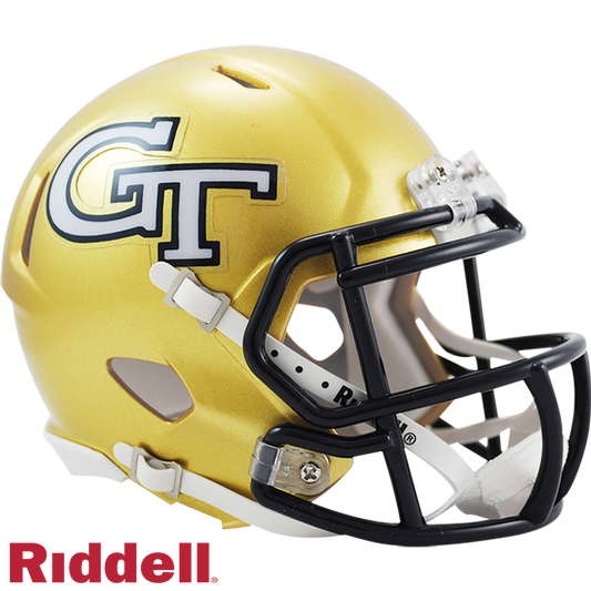 Georgia Tech Yellow Jackets Primary Speed Mini Football Helmet