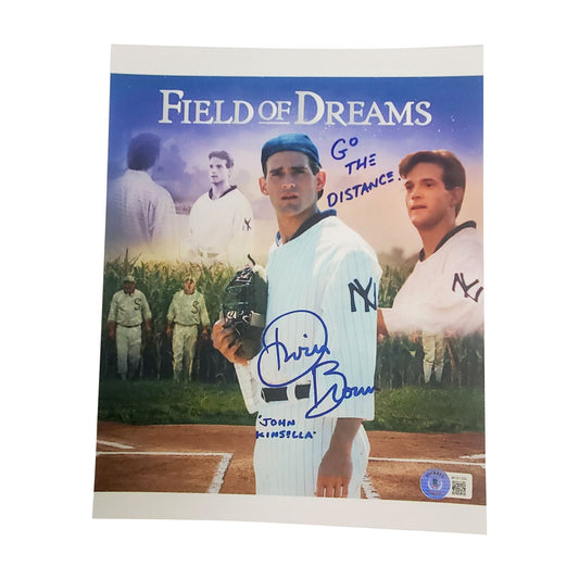 Dwier Brown signed Field of Dreams 8x10 w/Go the Distance Inscription-BAS