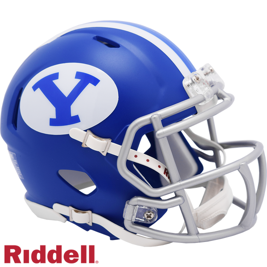 BYU Cougars 2021 Royal Satin Speed Mini Football Helmet