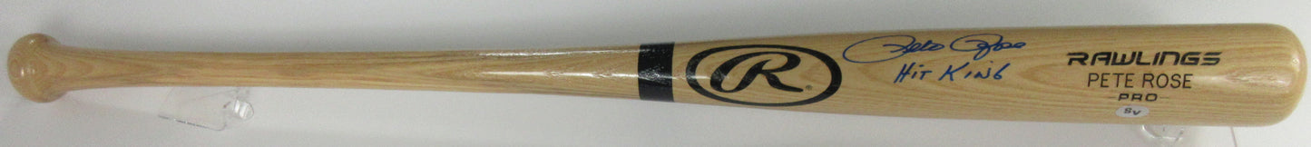 Pete Rose Cincinnati Reds Autographed Rawlings Bat Inscribed "Hit King"