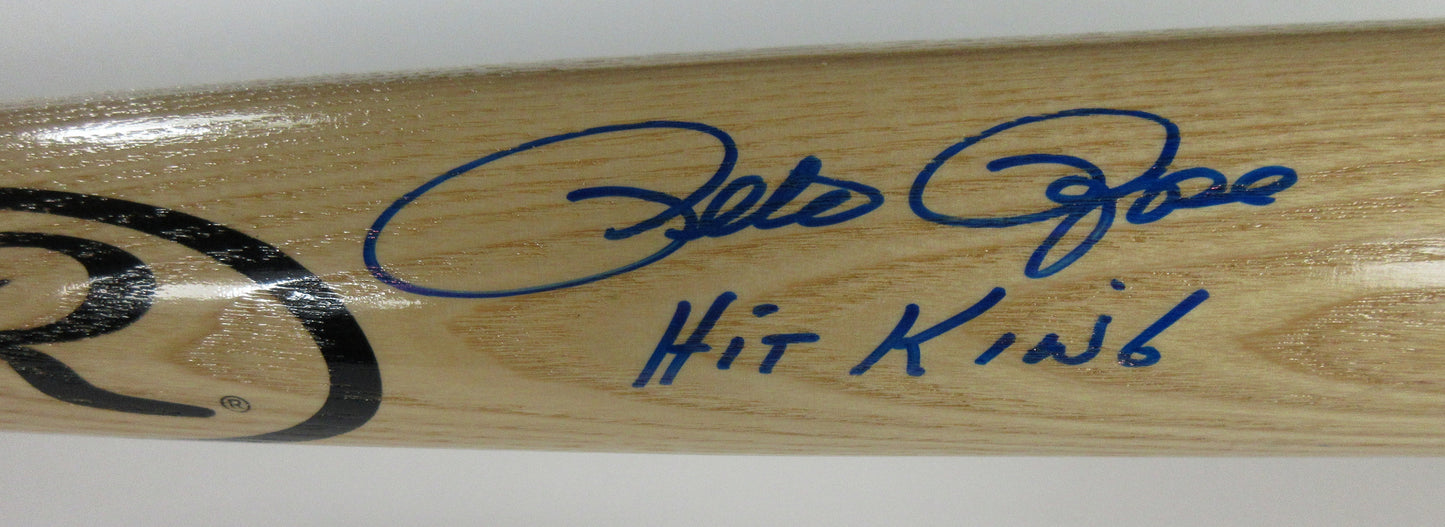 Pete Rose Cincinnati Reds Autographed Rawlings Bat Inscribed "Hit King"