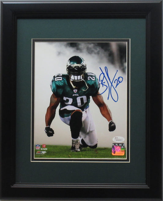 Brian Dawkins Philadelphia Eagles Autographed 8x10 "Smoke" Photo Framed