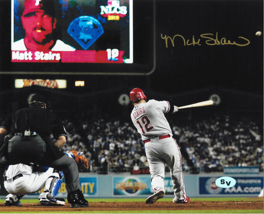 Matt Stairs Philadelphia Phillies Autographed 8x10 Photo Framed