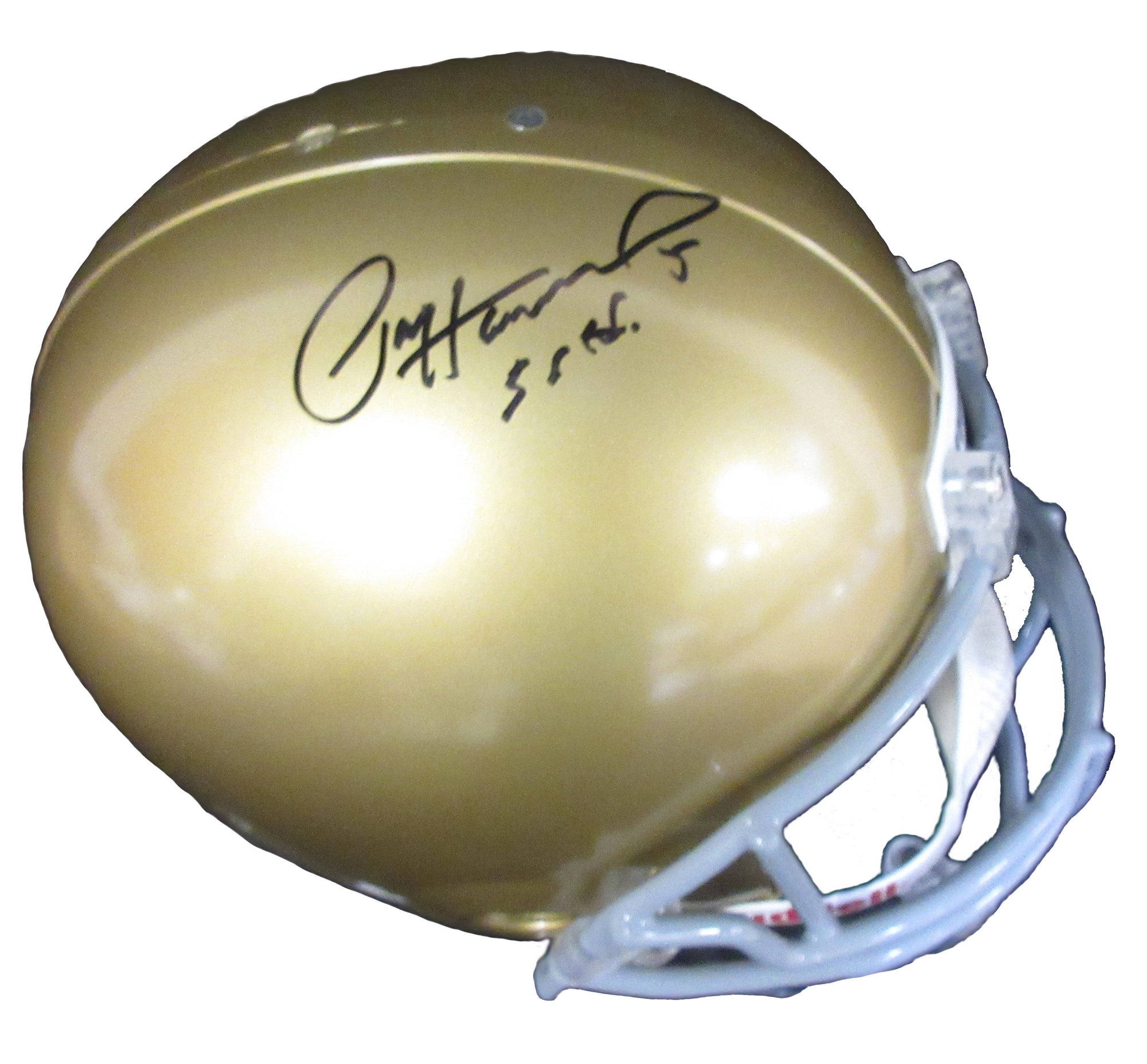 Paul Hornung Notre Dame Autographed FS Helmet Inscribed "56 Heisman"