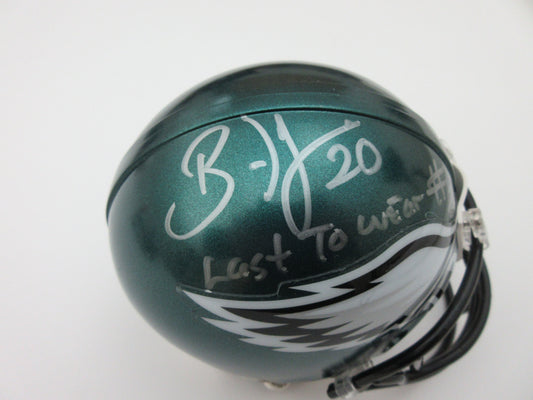 Brian Dawkins Philadelphia Eagles Autographed Mini Helmet "Last To Wear #20"