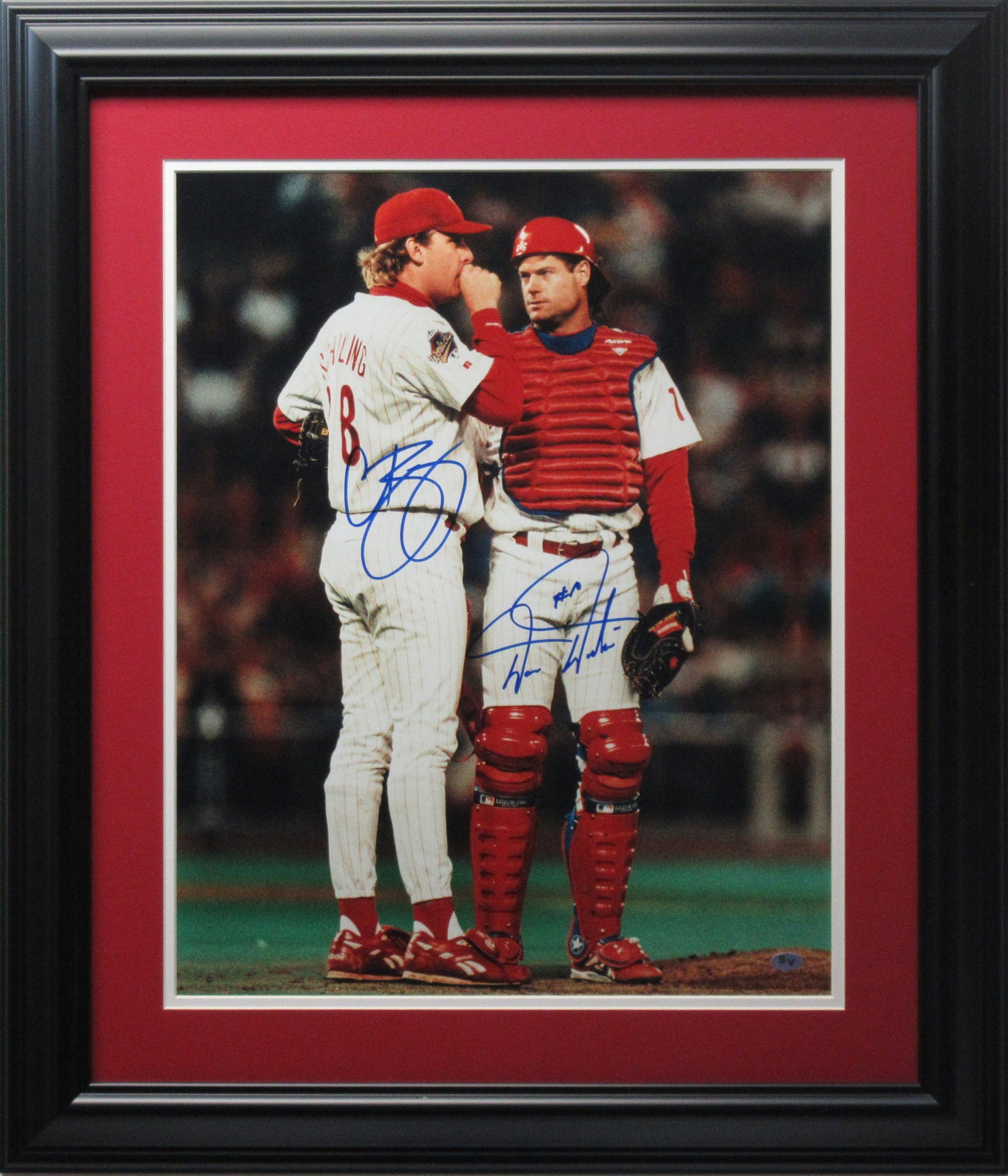 Curt Schilling & Darren Daulton Philadelphia Phillies Autographed 16x20 Photo Framed