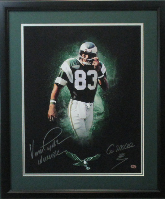 Vince Papale Philadelphia Eagles Autographed 16x20 Photo Framed