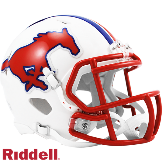 Southern Methodist University Mustangs Primary Speed Mini Football Helmet