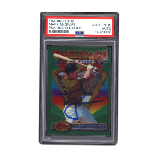 1993 Topps Finest All Stars Mark McGwire #92 PSA/DNA Authentic Autograph