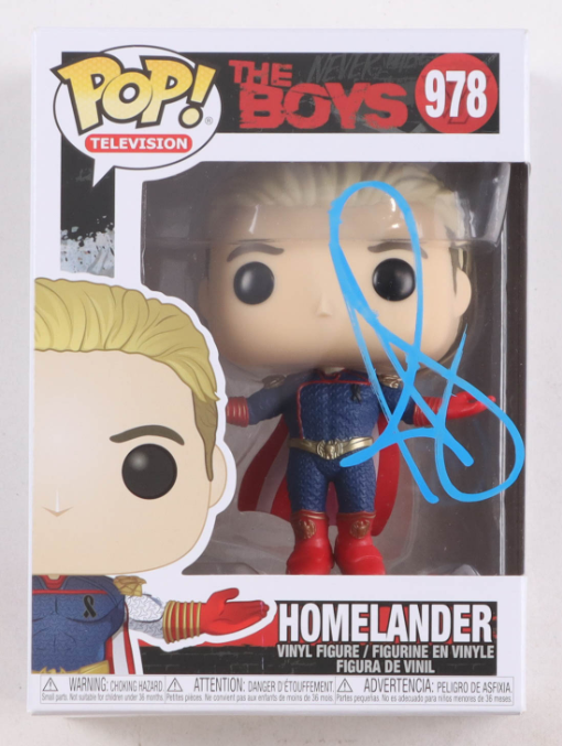 Antony Starr Signed "The Boys" #978 Homelander Funko Pop! Vinyl Figure - PSA