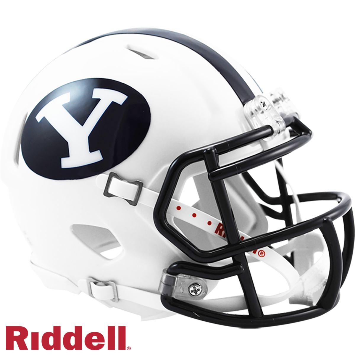 BYU Cougars Speed White/RoyalBlue Mini Football Helmet