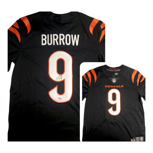 Joe Burrow signed Black Bengals Jersey-Fanatics