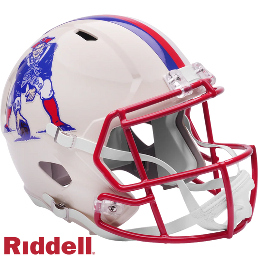 New England Patriots Retro Speed F/S Replica Football Helmet