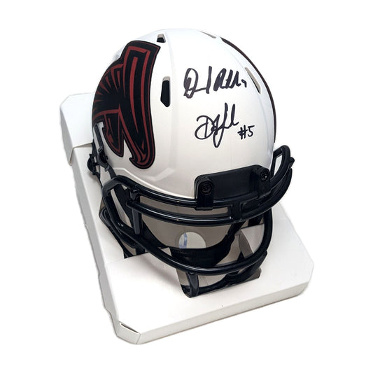 Ridder & London Autographed Falcons Lunar Mini Helmet - BAS