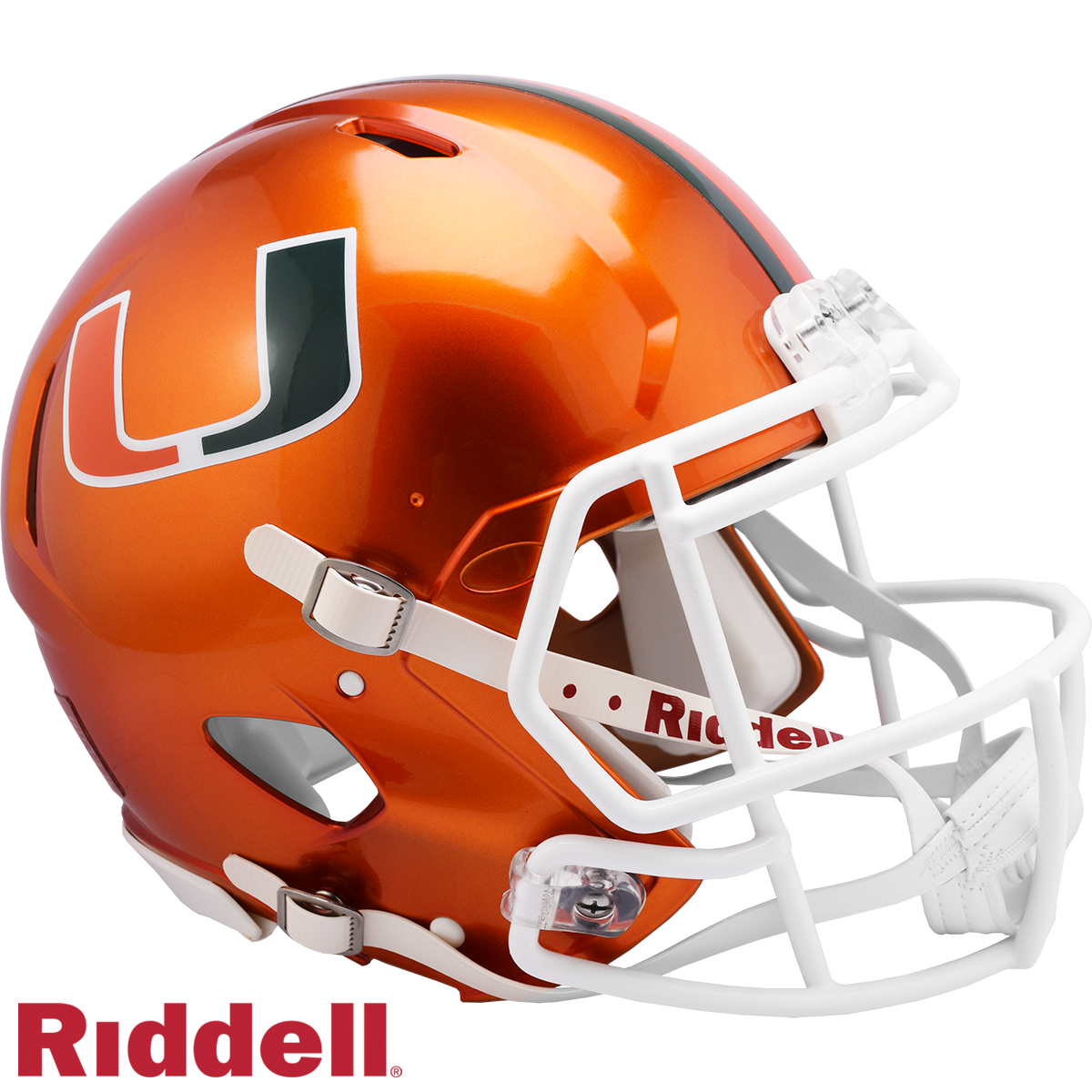 Miami Hurricanes Flash F/S Authentic Football Helmet