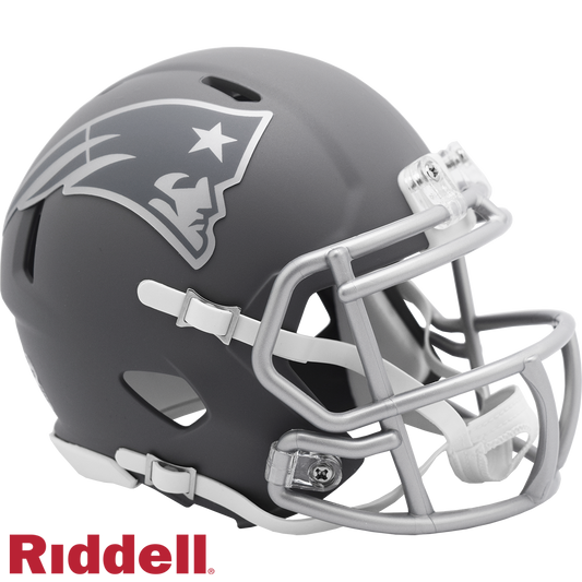 New England Patriots Slate Speed Mini Football Helmet