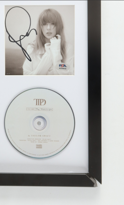 Taylor Swift Signed Custom Framed "The Tortured Poets Department" CD Album Insert Display with Disc - PSA