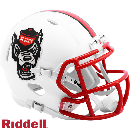 North Carolina State Primary Speed Mini Football Helmet