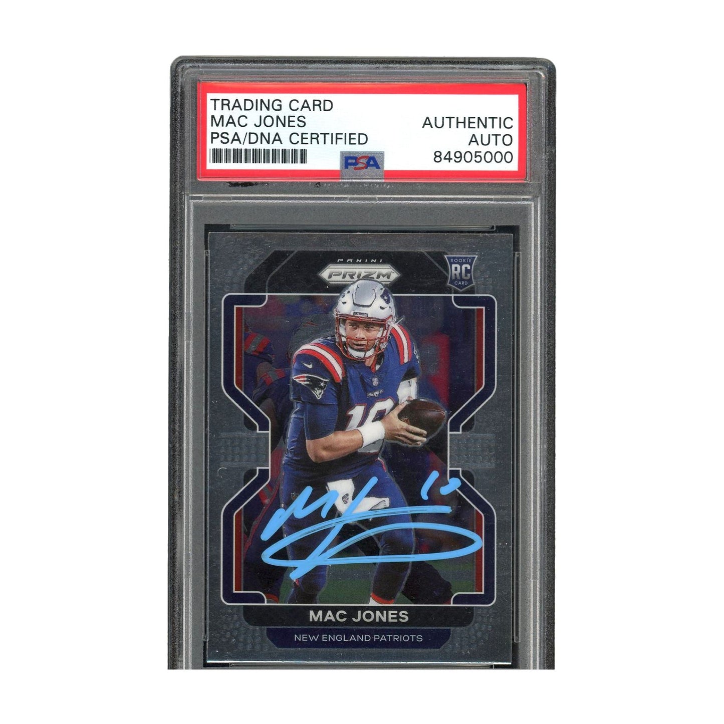 Mac Jones Autographed 2021 Panini Prizm (336) - PSA Authentic Auto