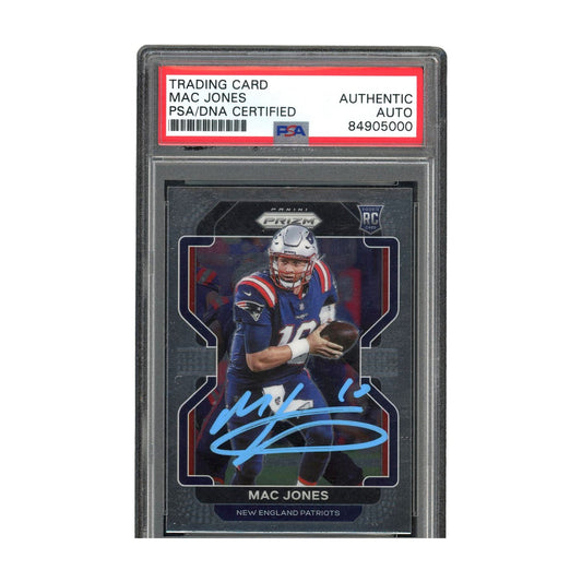 Mac Jones Autographed 2021 Panini Prizm (336) - PSA Authentic Auto