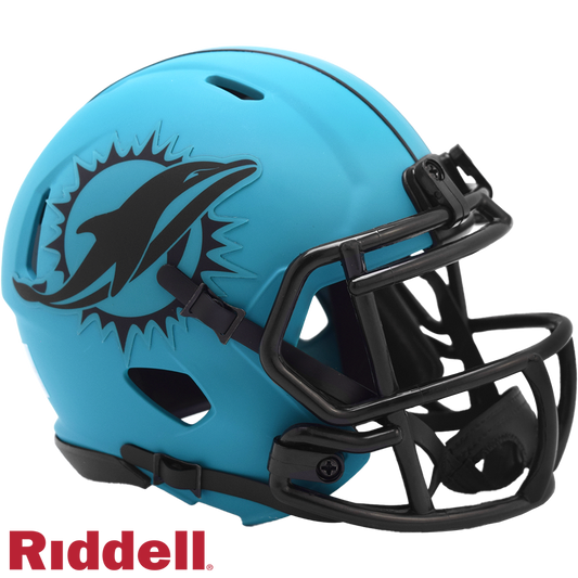 Miami Dolphins Rave Speed Mini Football Helmet
